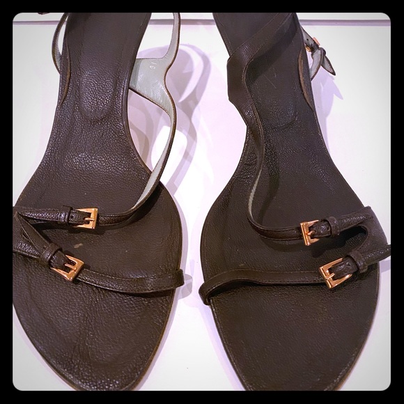 Sigerson Morrison sandals with kitten heel - Picture 1 of 4